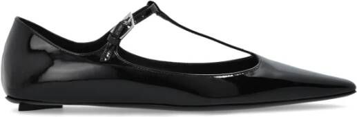 The Attico Leren schoenen Black Dames