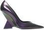 The Attico Paarse Holografische Sleehak Slip-On Purple Dames - Thumbnail 1