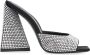 The Attico Rhinestone Square Toe Polyester Mules Black Dames - Thumbnail 1