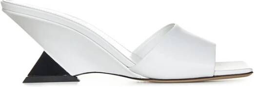 The Attico Witte Pyramide Wig Sandalen White Dames