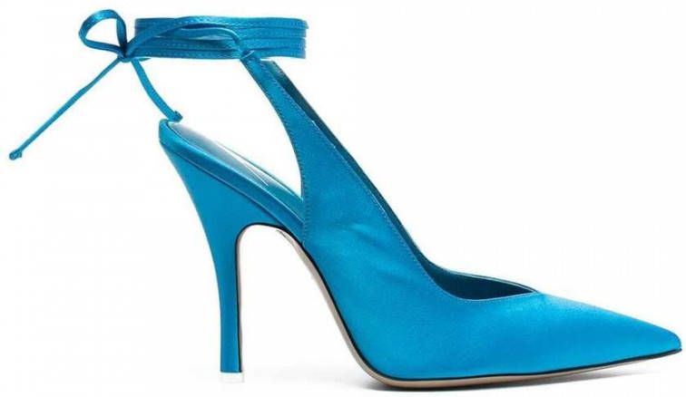 The Attico 014 Turquoise Venus Slingback Pumps Blue Dames