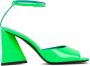 The Attico Smaragdgroene leren sandalen Green Dames - Thumbnail 1