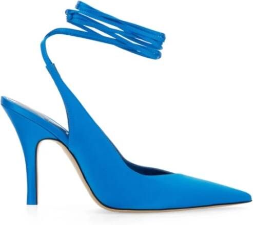 The Attico Stijlvolle Venus Slingback Pumps Blue Dames