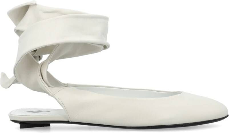 The Attico Witte Gesloten Ballerinaschoenen White Dames