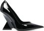 The Attico Zwarte Leren Pumps met Puntige Neus Black Dames - Thumbnail 1