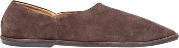 The Row Suede Canal Slippers Brown Heren