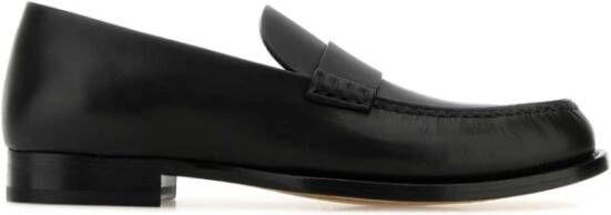 The Row Zwarte leren Novus loafers Black Heren