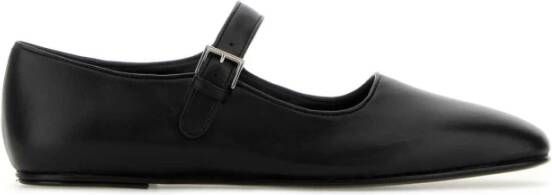 The Row Zwarte Nappa Leren Ballerina's Black Dames