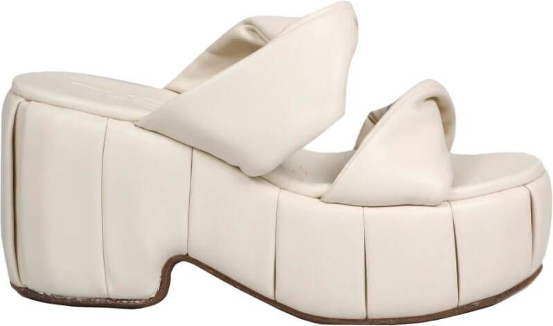 THEMOIRè Heeled Mules Beige Dames