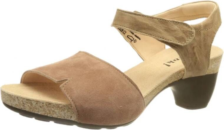 Think! Slingback Sandaal met Hak Beige Dames