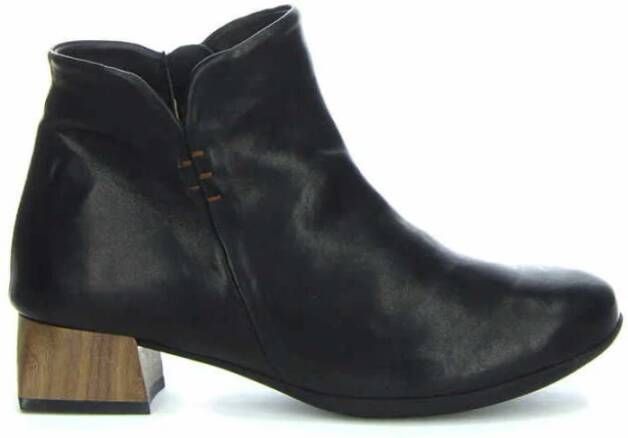 Think! Zwarte Enkellaars Black Dames