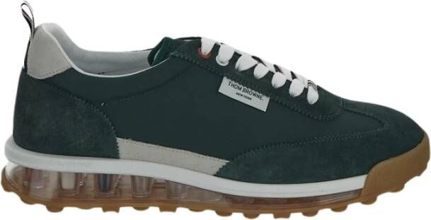 Thom Browne Donkergroene Tech Runner Sneakers Green Heren