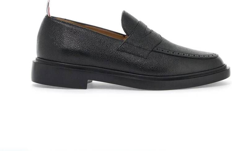 Thom Browne Geperforeerde leren loafers Black Heren