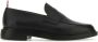 Thom Browne Klassieke zwarte leren loafers Black Heren - Thumbnail 1