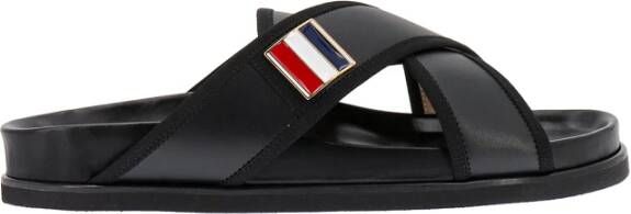 Thom Browne Men Shoes Sandals Black Ss23 Zwart Heren