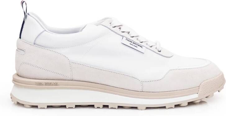 Thom Browne Witte Suède Veterschoenen White Heren