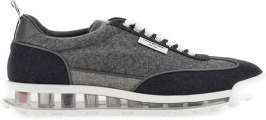 Thom Browne Wol Tech Runner Sneaker Made in Italy Gray Heren