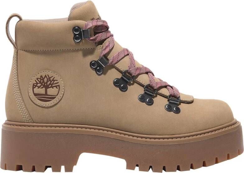 Timberland Beige Hikerlaarzen met Stone Street Plateau Beige Dames