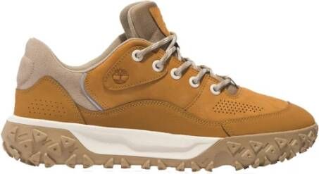 Timberland Beige Leren Casual Laarzen Multicolor Heren