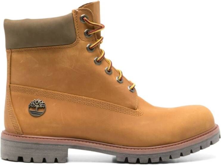 Timberland Beige Leren Waterdichte Laarzen Beige Heren