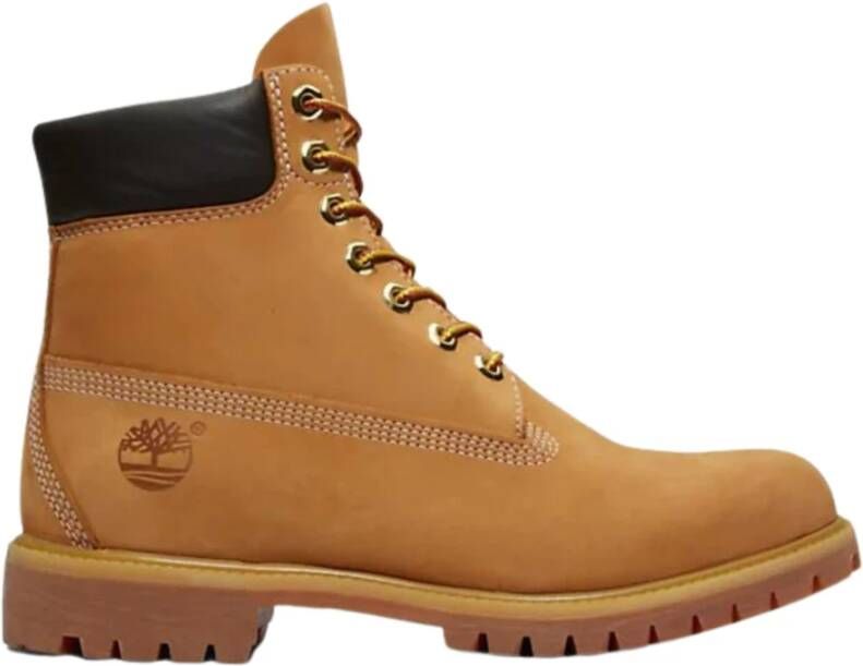 Timberland Beige Platte Werklaars Stijl Schoenen Beige Heren