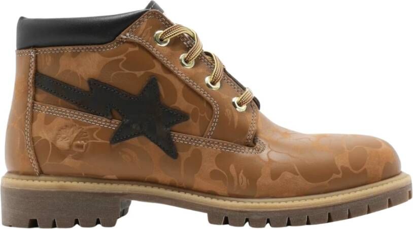 Timberland Beperkte oplage Chukka laarzen A Bathing Ape Brown Heren