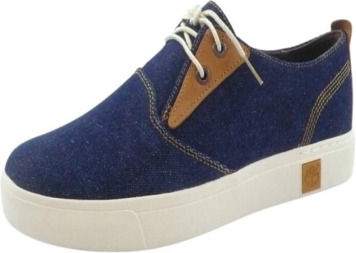 Timberland Blauwe Canvas Schoenen Blue Heren