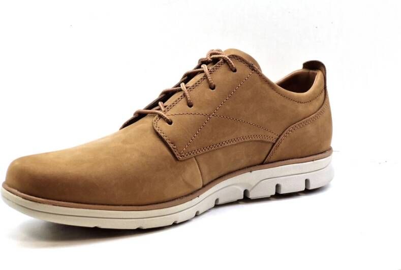 Timberland Blucher Stijl Nubuck Leren Schoenen Brown Heren