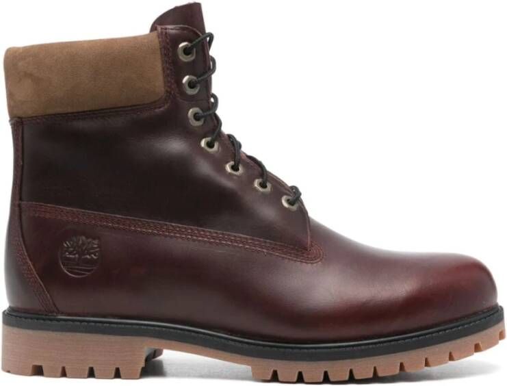 Timberland Heritage Premium Waterdichte Veterschoenen Red Heren