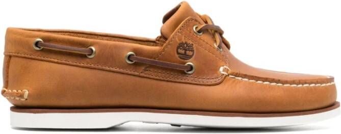 Timberland Bruin Leren Instappers Brown Heren