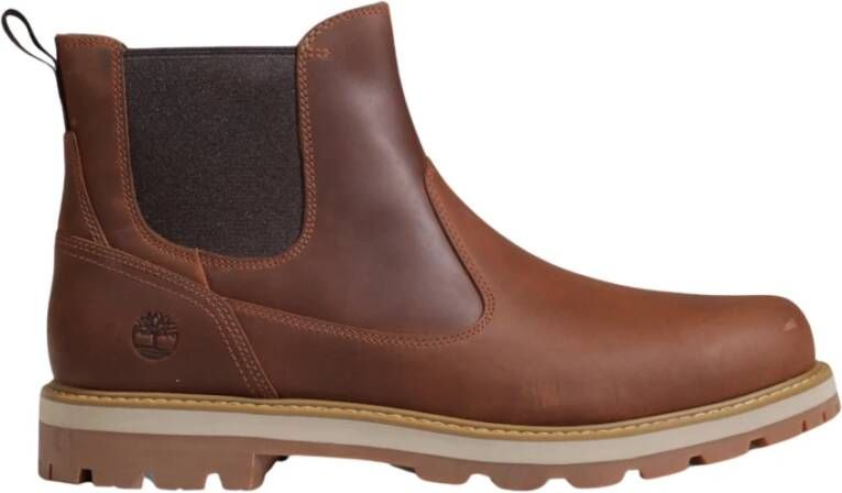 Timberland Bruin Leren Rubberen Zool Herenlaarzen Brown Heren