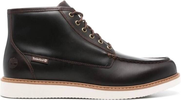 Timberland Bruin Leren Veterschoenen Brown Heren