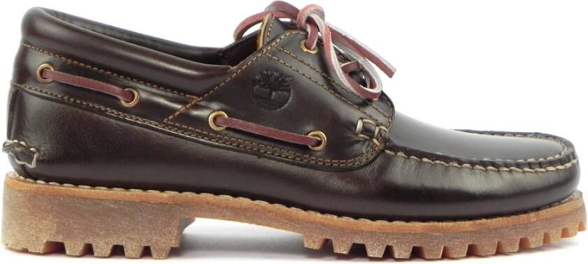 Timberland Bruine Leren Enkellaarzen Brown Heren