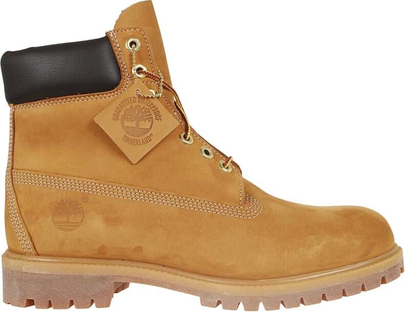 Timberland Bruine leren enkellaarzen Brown Heren