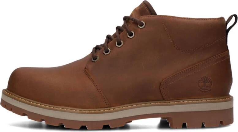 Timberland Bruine Leren Veterboots Brown Heren