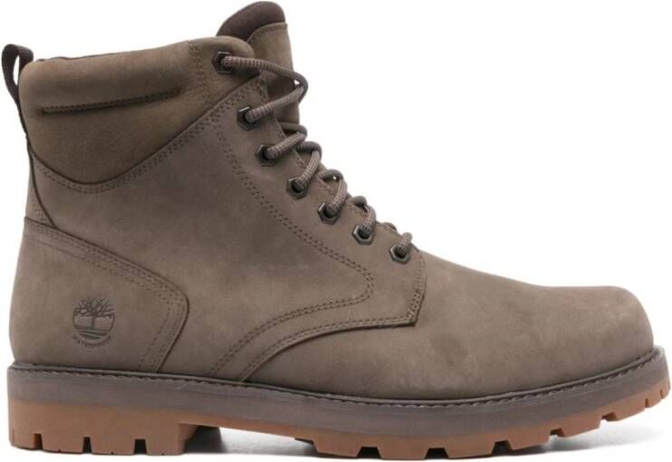 Timberland Bruine leren veterschoenen Brown Heren