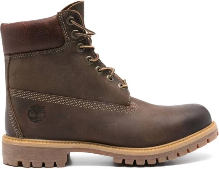 Timberland Bruine leren waterdichte laarzen Brown Heren