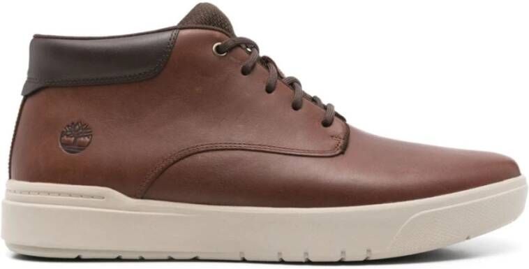 Timberland Hoge Top Gepolsterde Sneakers Brown Heren