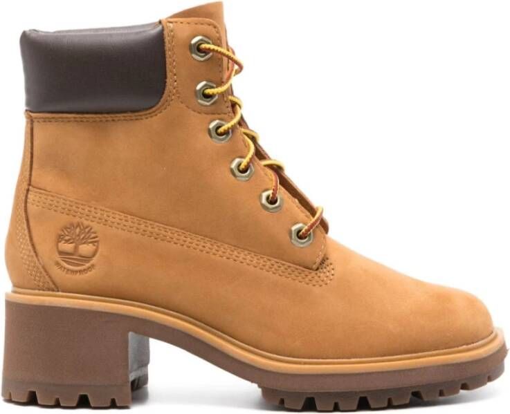 Timberland Bruine Suède Veterblokhaklaarzen Brown Dames