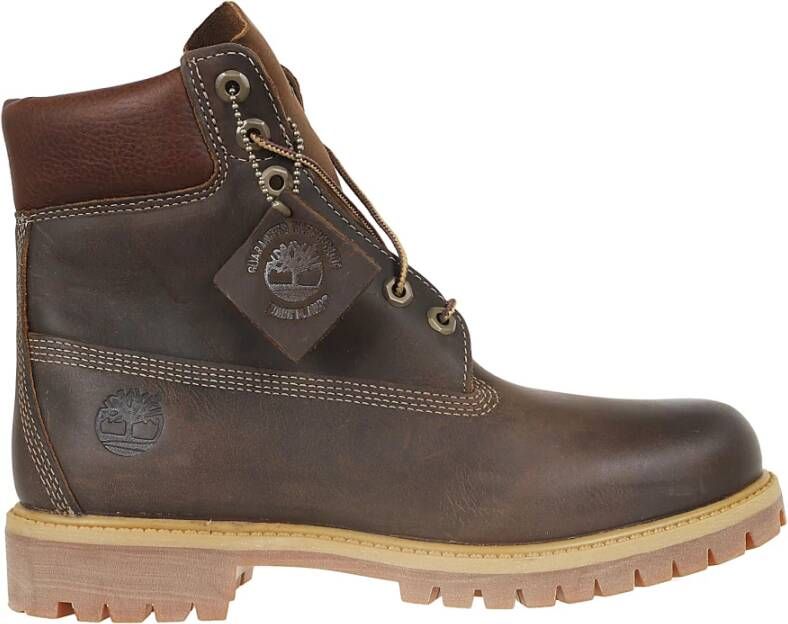 Timberland Bruine Waterdichte Veterschoen Brown Heren