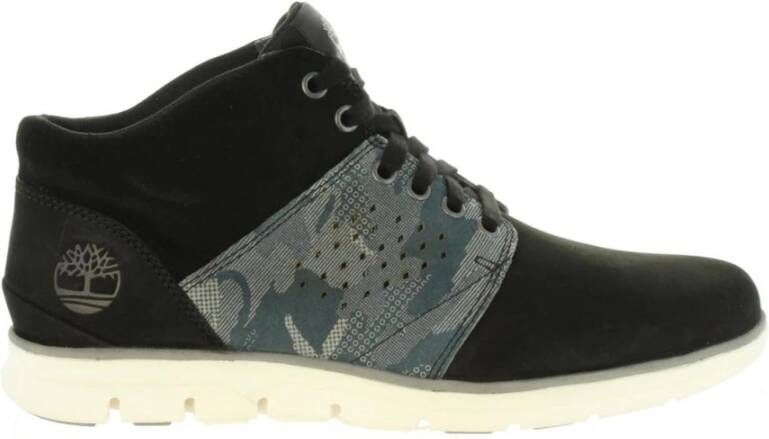 Timberland Casual Zwarte Leren Herenlaarzen Black Heren