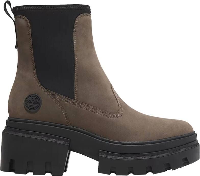 Timberland Chelsea Everlight Mid Leren Laarzen Brown Dames