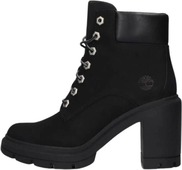 Timberland Chunky Heel Veterlaarzen Black Dames