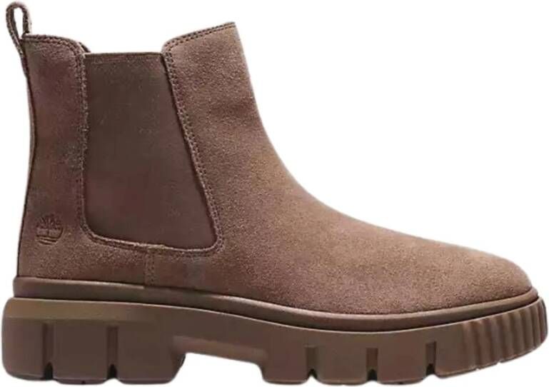 Timberland Dames Chelsea Boot met dubbele elastiek Brown Dames