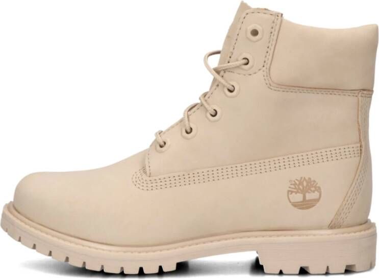 Timberland Elegante Beige Veterschoenen Beige Dames