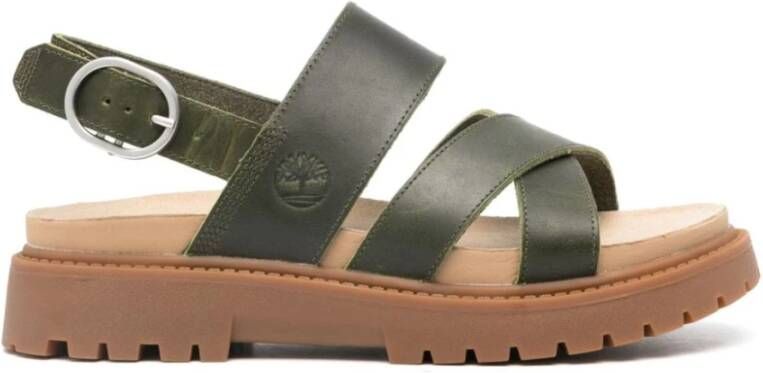 Timberland Flat Sandals Green Dames