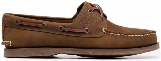 Timberland Klassieke oude leren bootschoenen Brown Heren