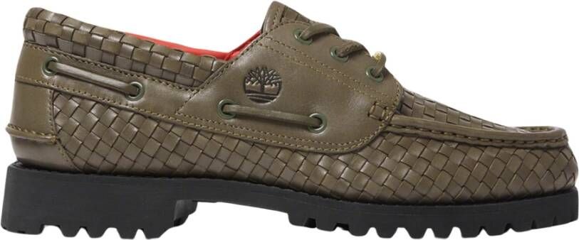 Timberland Geweven Leren Lug Supreme Olive Green Heren