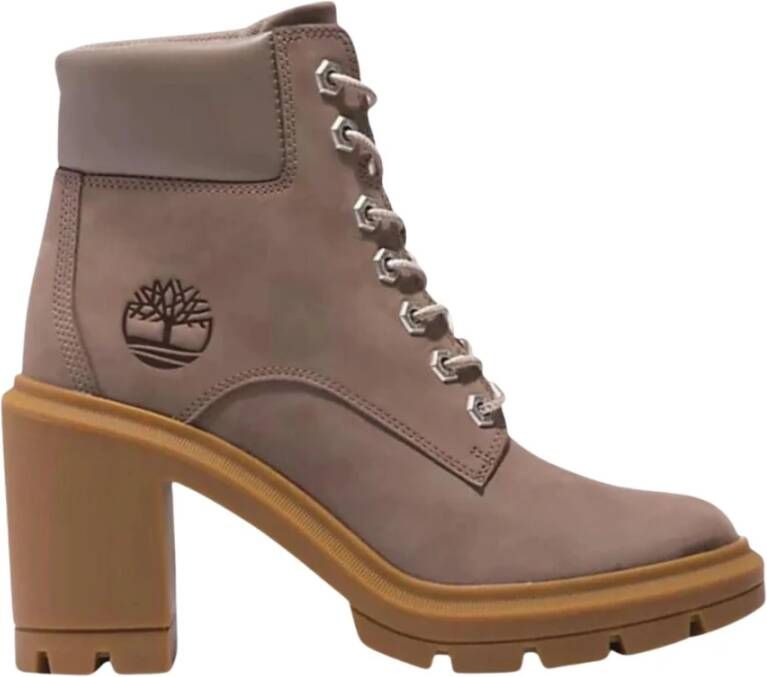 Timberland Mid Lace Boot Herfst Winter Collectie Beige Dames