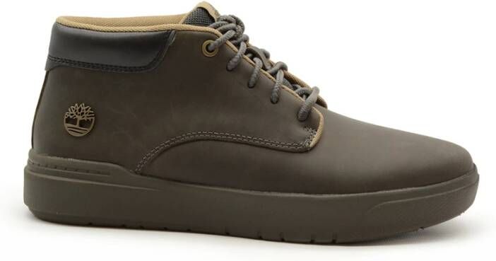 Timberland Grijze Leren Laarzen Modern Ontwerp Gray Heren